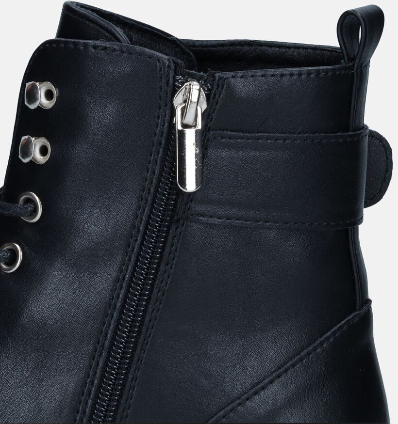 Poelman Boots à lacets en Noir pour femmes (341169)
