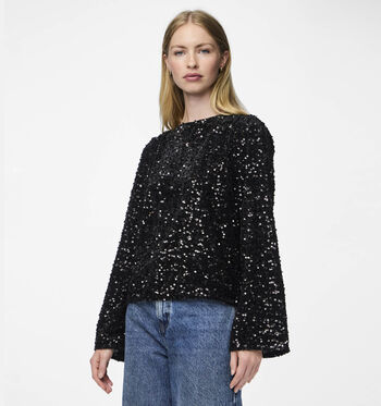 Pieces Blouses Noir