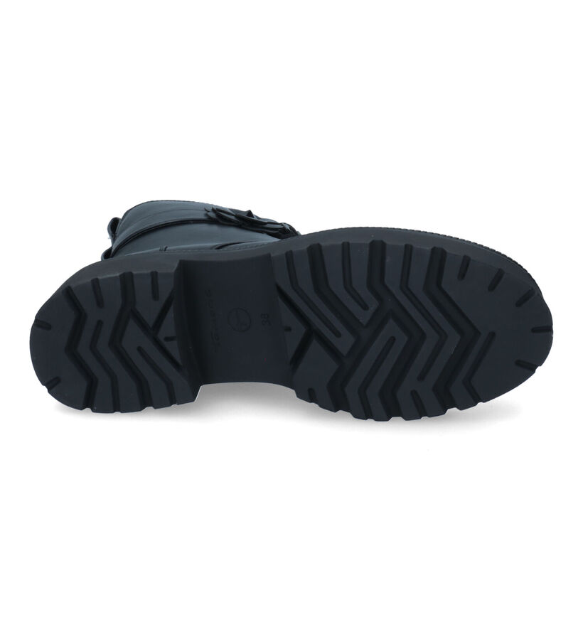 Tamaris Boots à lacets en Noir en simili cuir (315503)
