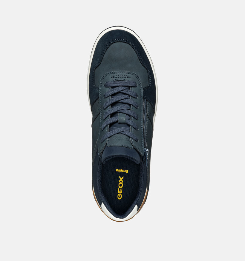 Geox Elver Chaussures à Lacets en Bleu pour hommes (351612) - pour semelles orthopédiques