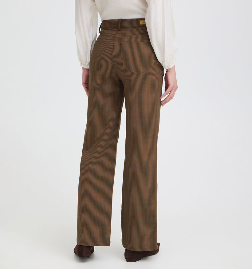 Fransa Frena Hanna Donkerbruine Straight Leg Jeans voor dames (377846)
