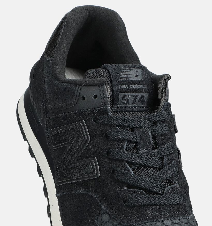 New Balance WL574 Baskets en Noir pour femmes (359234) - pour semelles orthopédiques