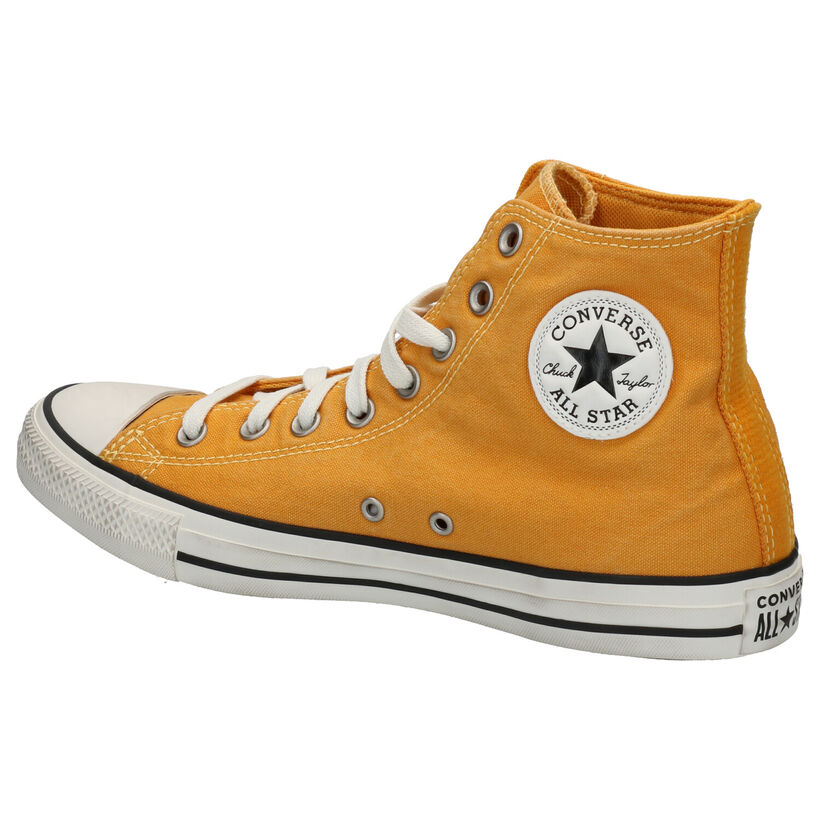 Converse Chuck Taylor All Star Hi Baskets en Noir pour femmes, hommes (361446)