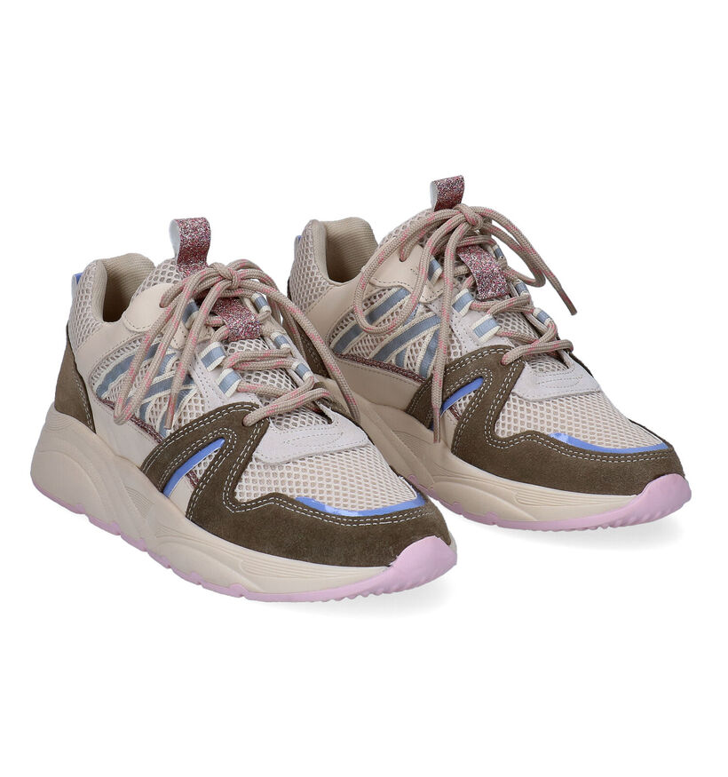 Poelman Kaki Sneakers voor dames (303600)