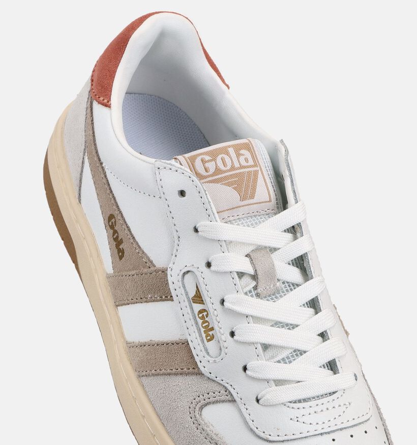 Gola Hawk Witte Sneakers voor dames (368470) - geschikt voor steunzolen