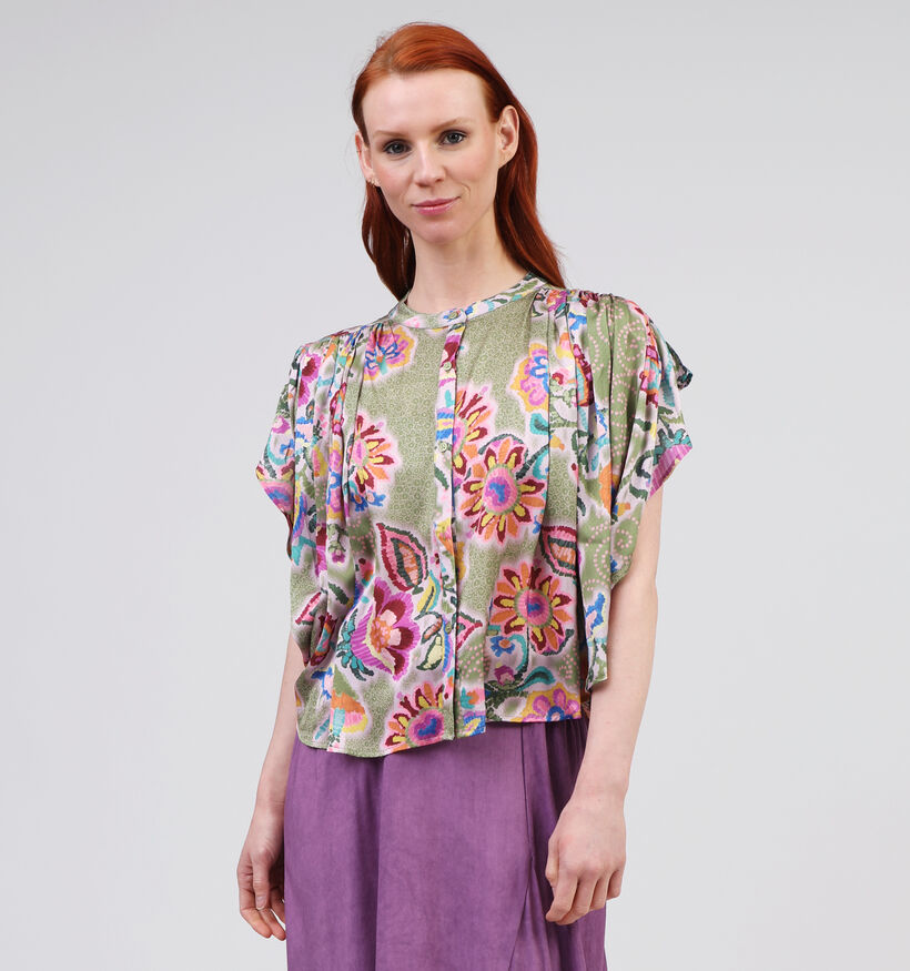 Rue Mazarine Nellie Blouse en Vert pour femmes (357944)