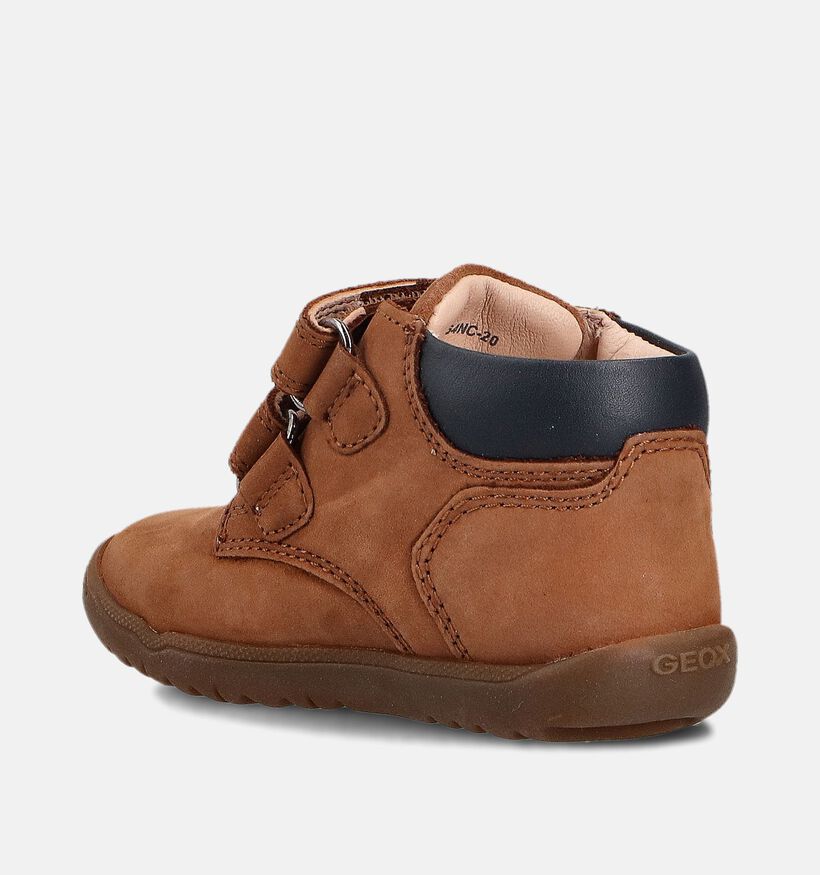Geox Macchia Bruine Velcroschoenen voor jongens (360353) - geschikt voor steunzolen