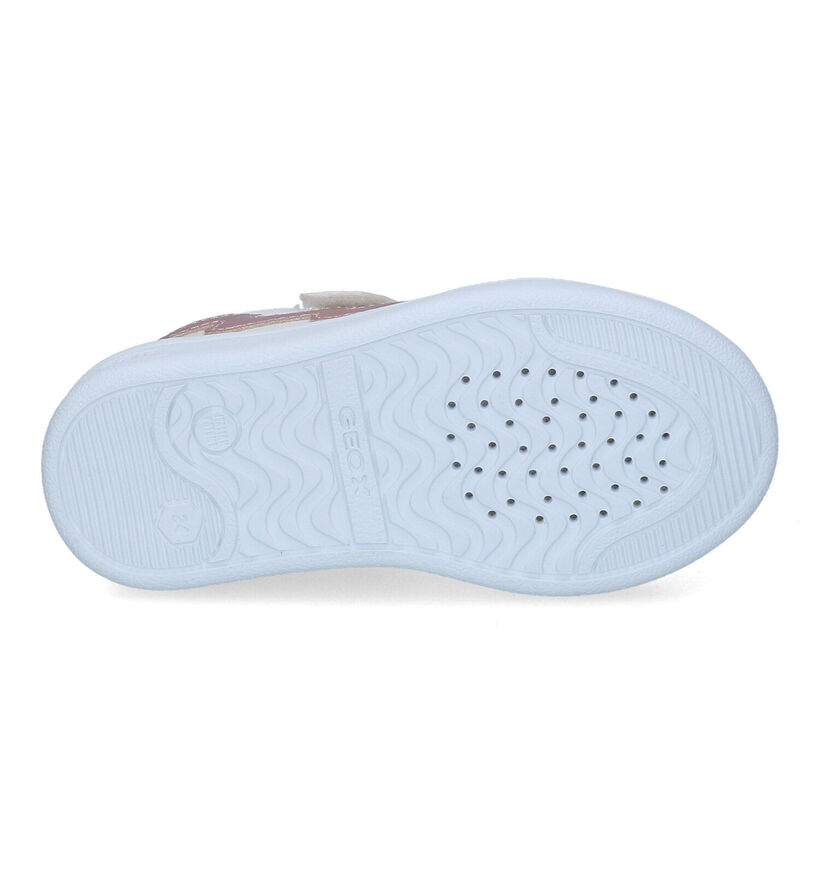 Geox Djrock Chaussures basses en Blanc pour filles (302627) - pour semelles orthopédiques