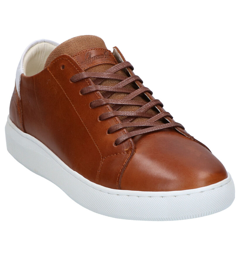 Bullboxer Chaussures basses en Cognac en cuir (272196)