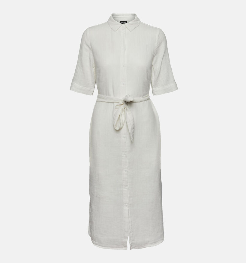 Pieces Tina Witte Hemdjurk voor dames (326778)