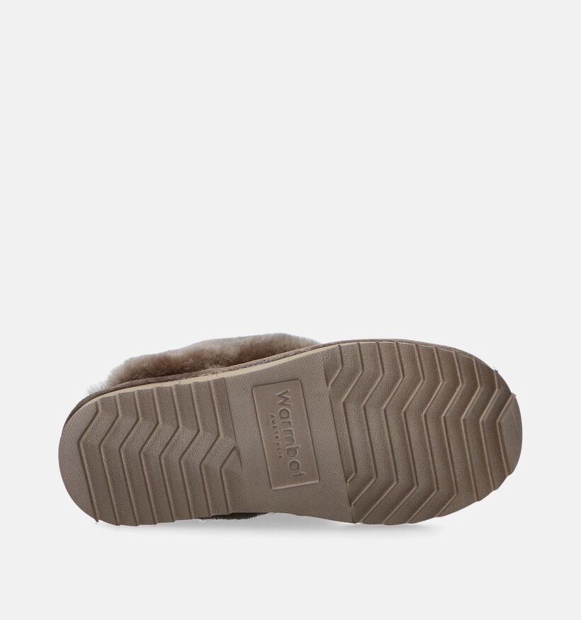Warmbat Flurry Taupe Pantoffels voor dames (346208)