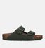 Birkenstock Arizona Vegan Blauwe Slippers in kunstleer (322413)