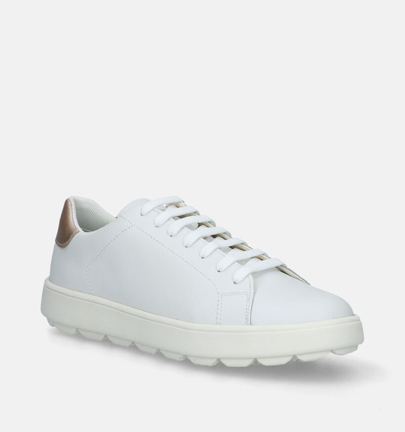 Geox Spherica Witte Sneakers voor dames (335660) - geschikt voor steunzolen