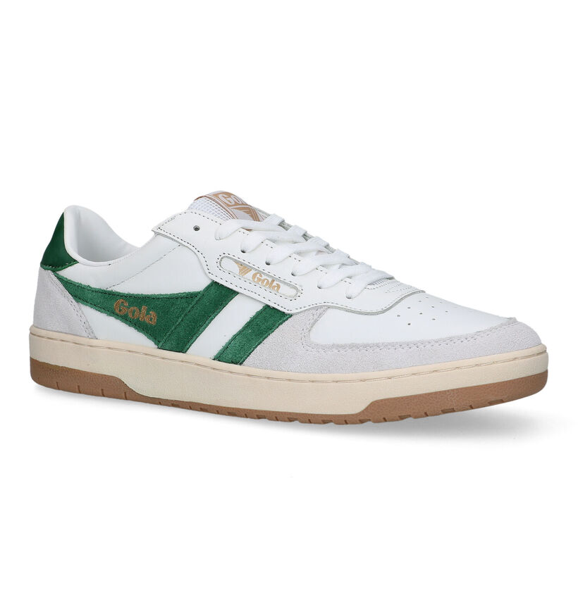 Gola Hawk Witte Sneakers in leer (320373)