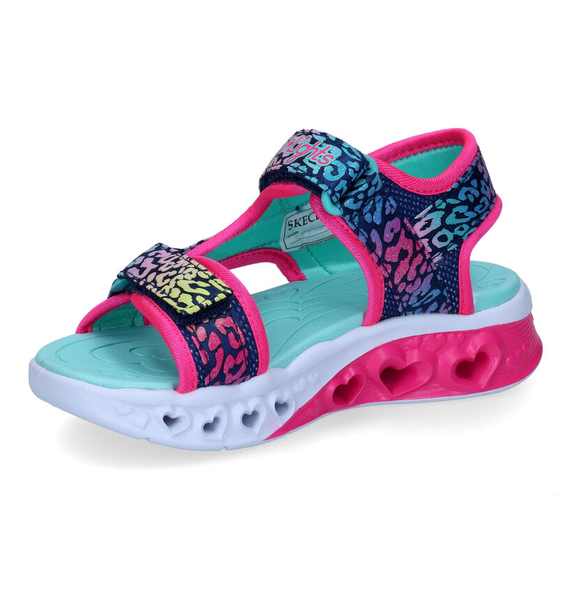 Skechers Flutter Hearts Blauwe Sandalen voor meisjes (302717)