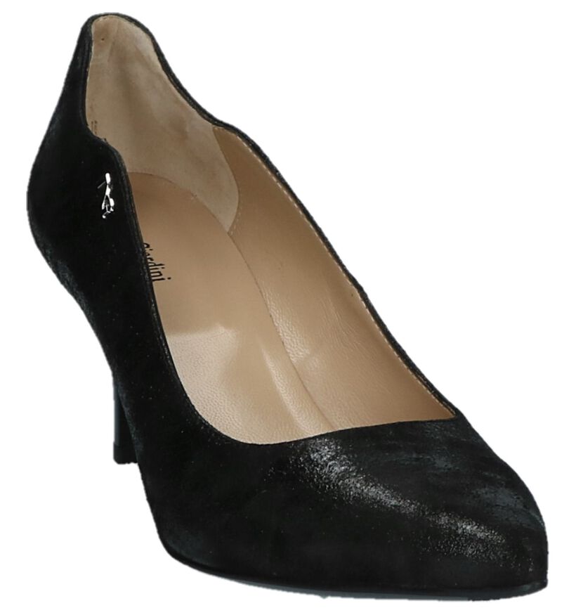 Zwarte Metallic Pumps NeroGiardini in nubuck (226519)