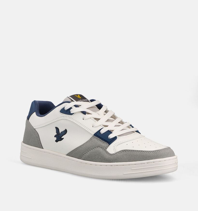 Lyle & Scott Callum Ecru/Grijze Sneakers voor heren (369046) - geschikt voor steunzolen