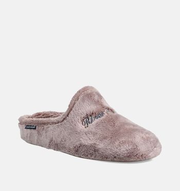 River Woods Pantoufles Taupe/Bleu