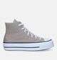 Converse Chuck Taylor All Star Lift Platform Grijze Sneakers voor dames (327851)