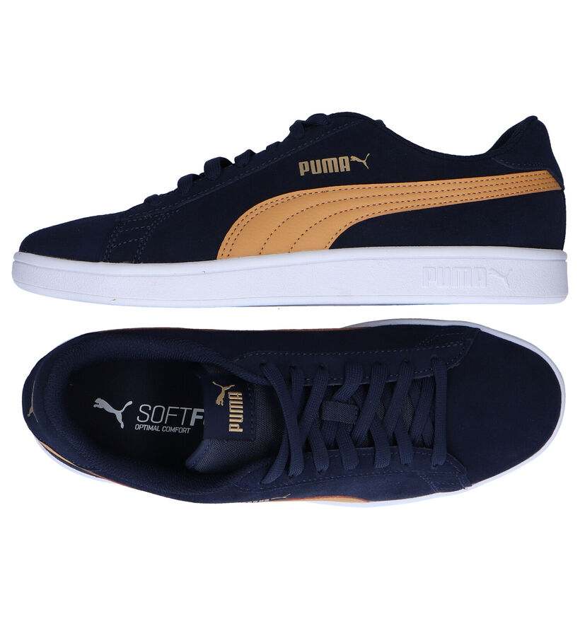 Puma Smash Kaki Sneakers in nubuck (288560)