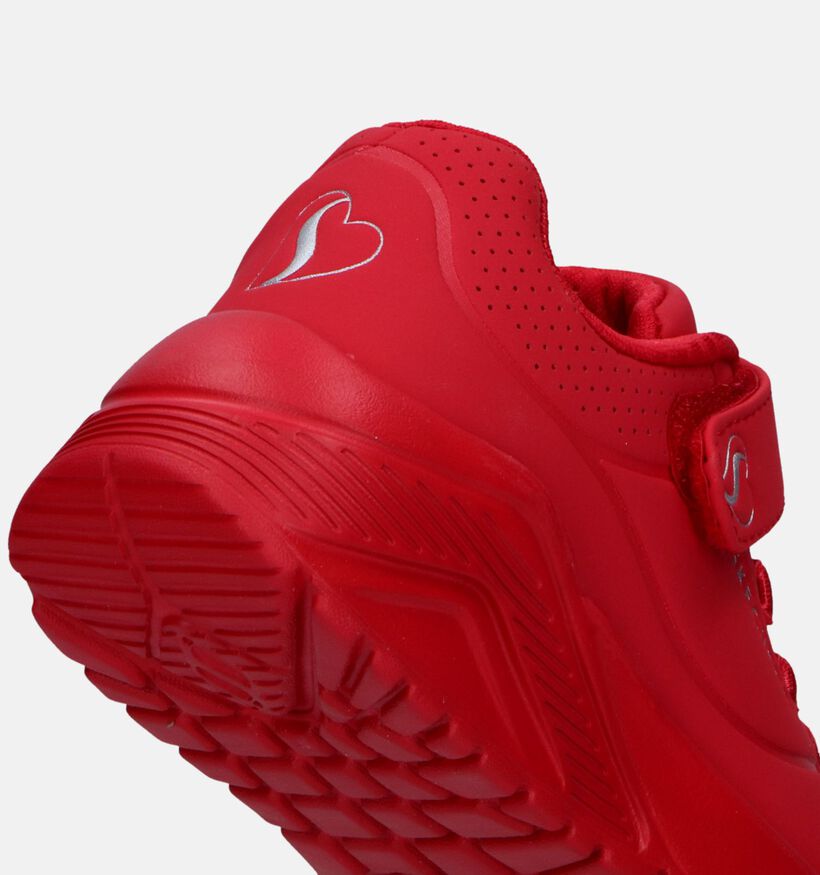 Skechers Uno Lite Rode Sneakers voor jongens, meisjes (334315)