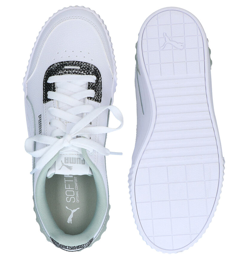 Puma Carina Lift Snake Witte Sneakers in kunstleer (280800)