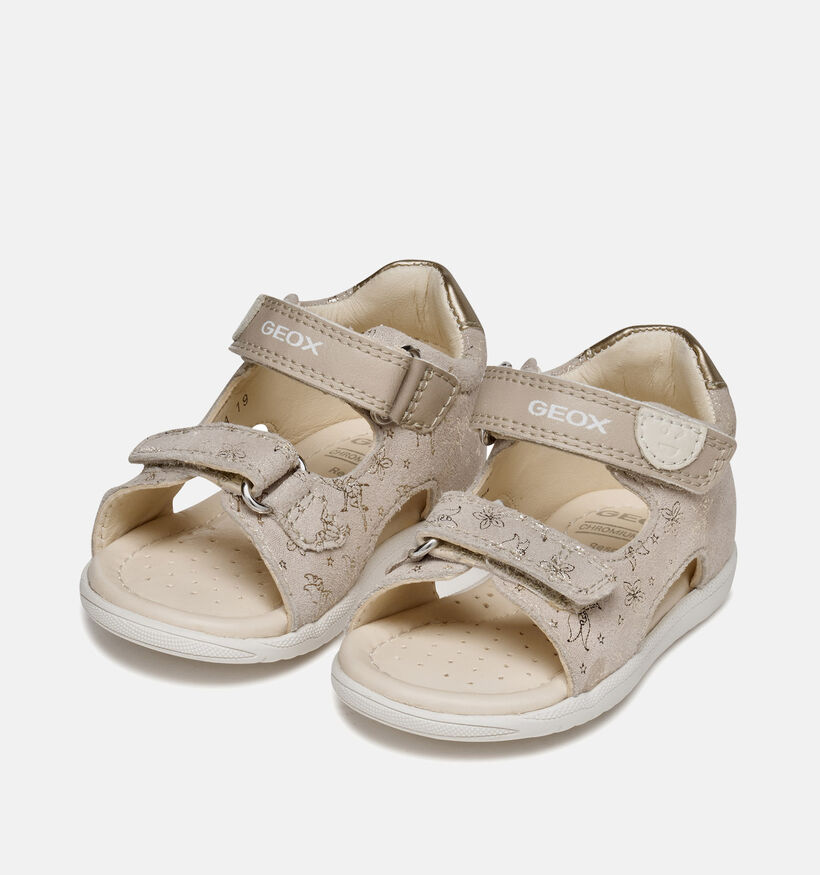 Geox B Macchia Gir Sandales pour b&eacute;b&eacute; en Beige pour filles (368873)