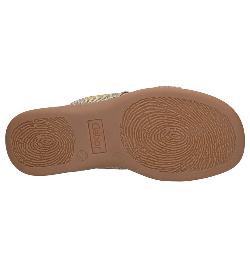 Gabor Best Fitting Gouden Slippers in stof (275611)