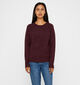 Vero Moda Doffy Pull en Bordeaux pour femmes (377585)