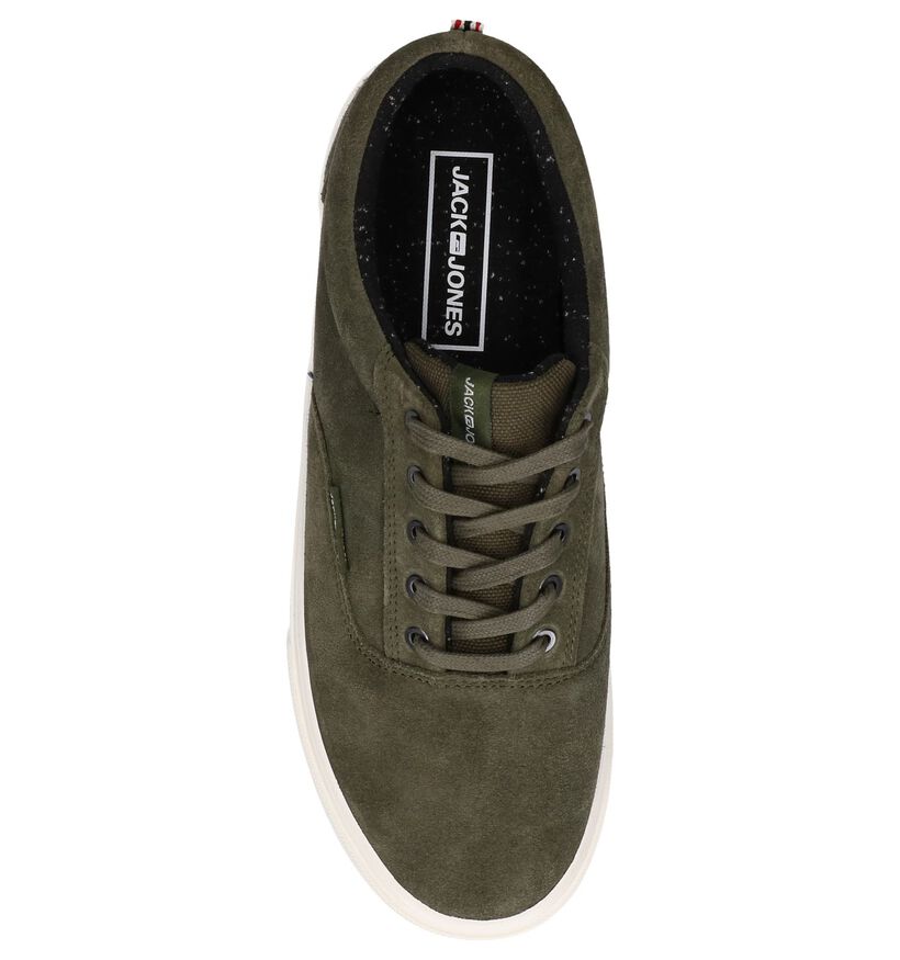 Kaki Casual Veterschoenen Jack & Jones Vision Suede in daim (240965)