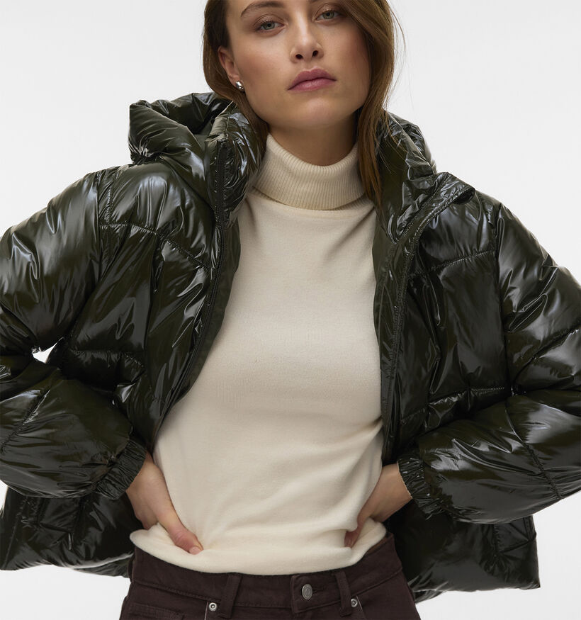 Vero Moda Trace Donkergroene Pufferjas voor dames (379679)