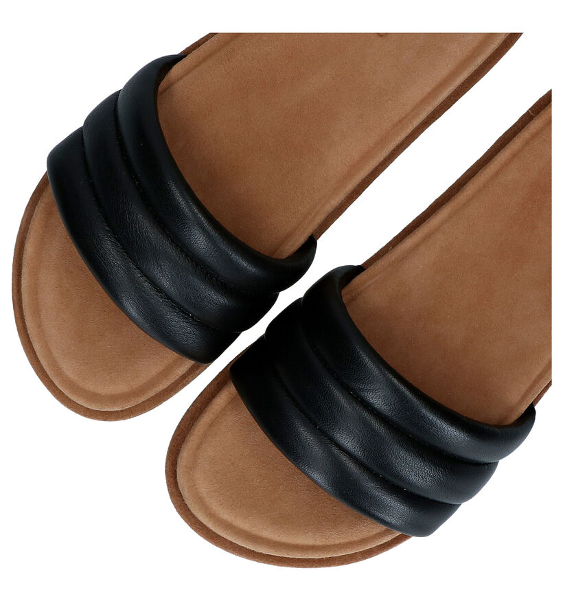 Inuovo Nu-pieds plates en Noir pour femmes (292689)