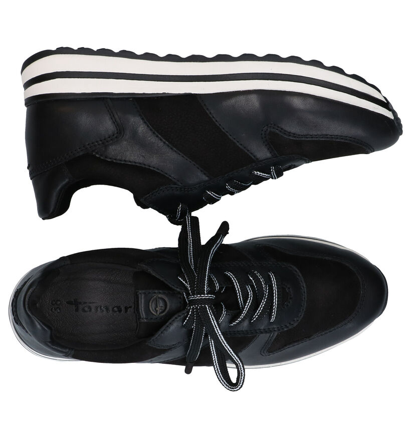 Tamaris Chaussures à lacets en Noir en cuir (286495)