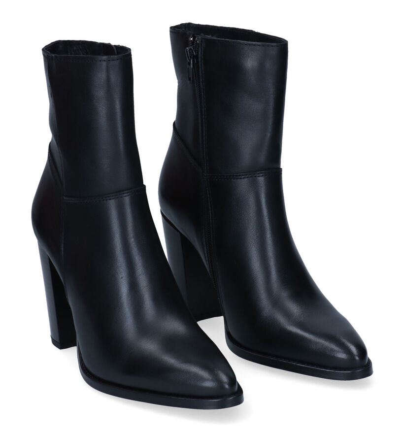 Poelman Bottines à talons en Noir pour femmes (310319)