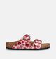 Birkenstock Arizona Copper Hearts Nu-pieds en Rose pour filles (368475)