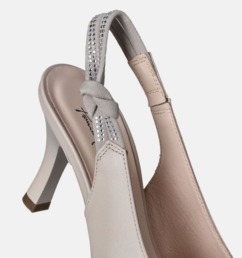 NeroGiardini Escarpins slingback en Écru pour femmes (351961)