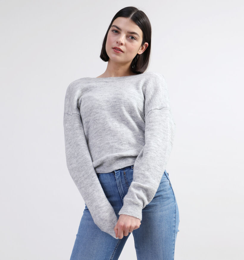 Vila Ida Pull en Gris pour femmes (342083)