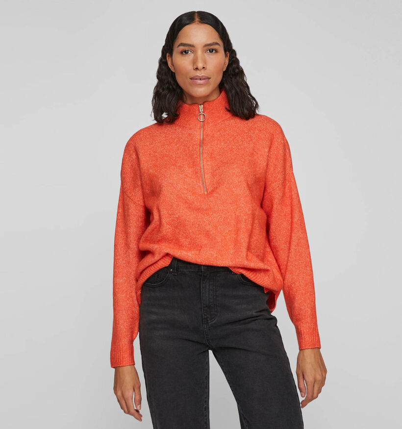 Vila Mathilda Oranje Trui met Rits (323703)