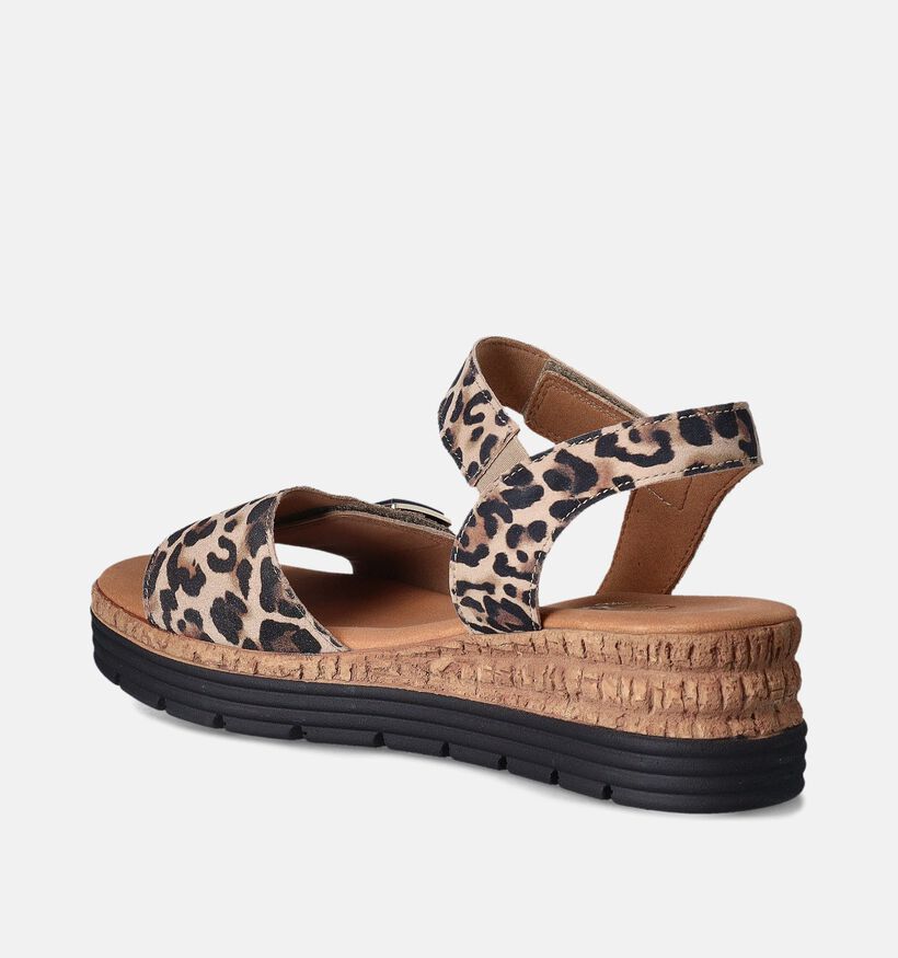 Gabor Bruine Sandalen met sleehak voor dames (355051)