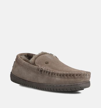 Warmbat Grizzly Pantoffels Cognac/Bruin/Taupe