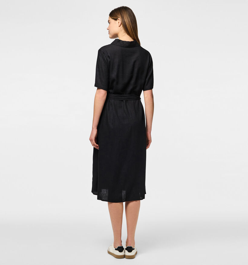 Pieces Pia Robe chemise en Noir pour femmes (351094)