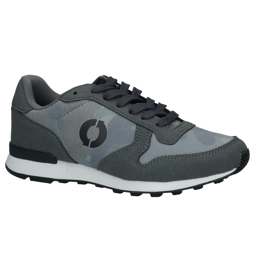 Ecoalf Yale Camouflage Sneakers Donkergrijs in stof (232459)