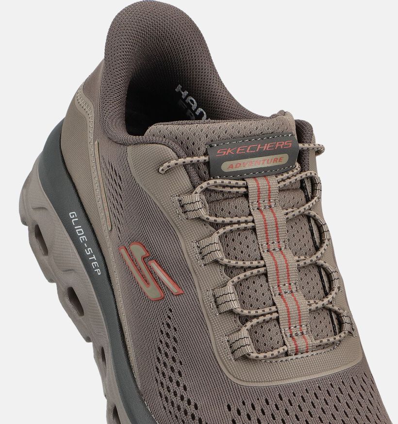 Skechers Glide-Step Sole Taupe Sneakers Skechers Glide-Step Sole Taupe Sneakers voor heren (359738)