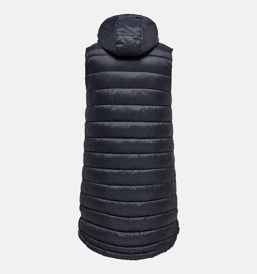 ONLY Carmakoma Melody Doudoune longue sans manches en Noir pour femmes (344214)
