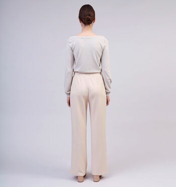 Pieces Broeken Beige