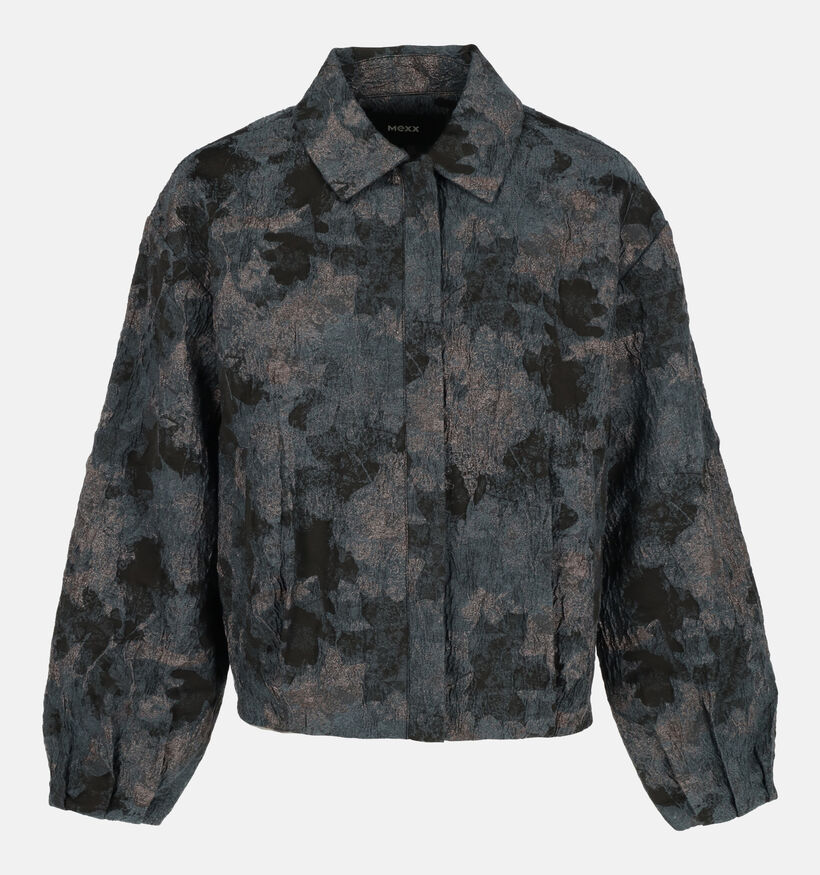 Mexx Jacquard Donkergrijze Bomberjas voor dames (380720)