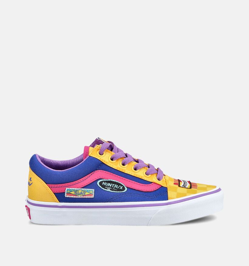 Vans Old Skool x KPop Demon Hunters Blauwe/Multi Sneakers voor jongens, meisjes (381688)