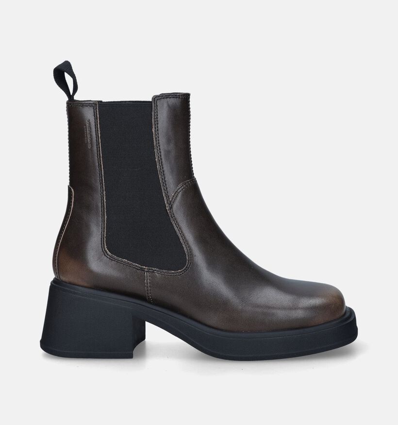 Vagabond Shoemakers Dorah Bruine Enkellaarzen met blokhak voor dames (347485)