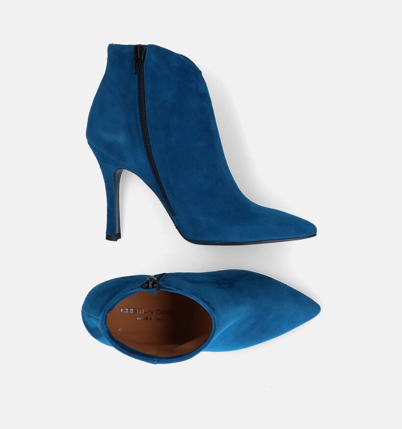 Cristian Daniel Bottines à talons en Bleu pour femmes (317502)