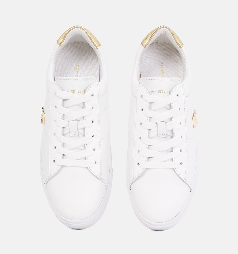 Tommy Hilfiger Platform Court Baskets casual en Blanc pour femmes (352618)